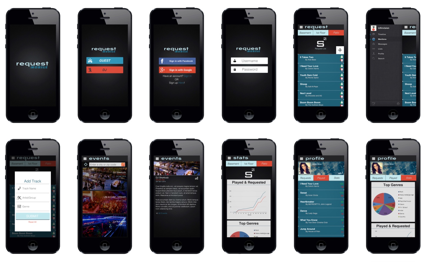 request screens