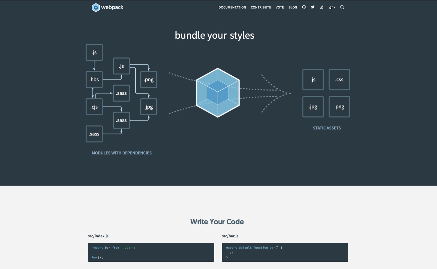 webpack landing